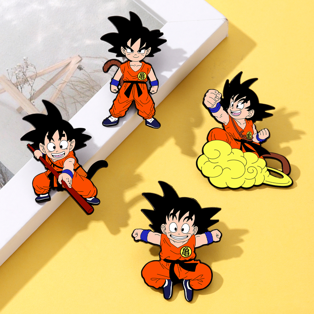 4 Pcs Son Goku Dragon Ball Car - Enamel Pin Set บทวิจารณ์และราคา