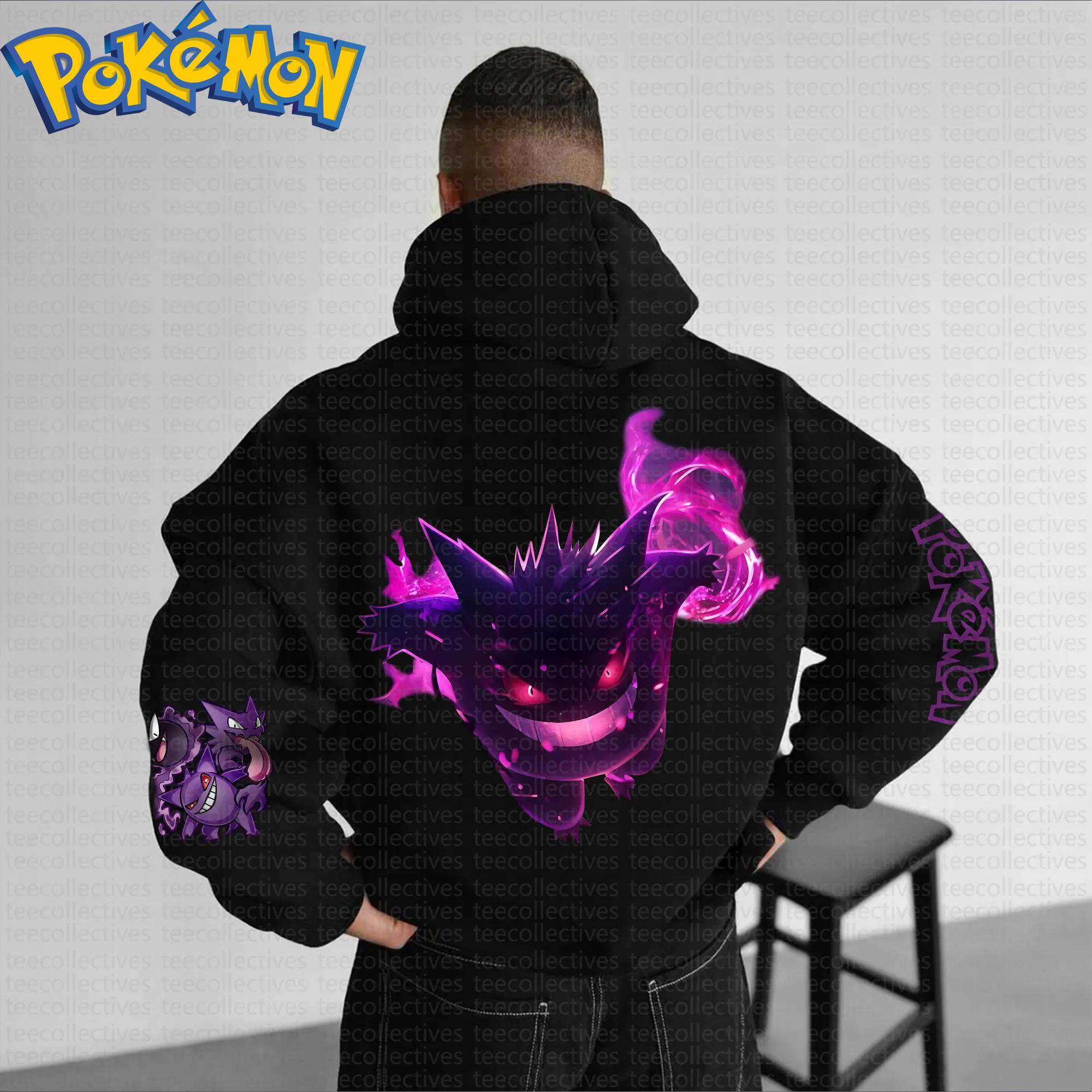 Pokemon Anime Gengar Cotton Ho - Anime Merch Hoodie บทวิจารณ์และราคา
