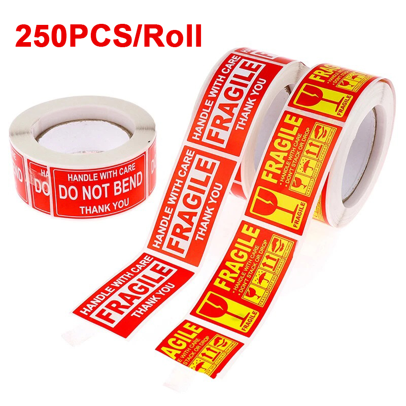 250PCS Fragile Stickers Handle - Sticker Sheet Set บทวิจารณ์และราคา