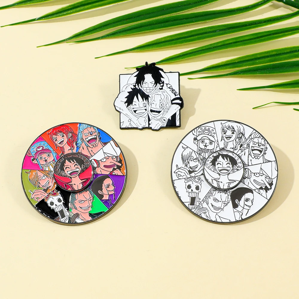 3 Pcs Anime One Piece Brooch L - Enamel Pin Set บทวิจารณ์และราคา