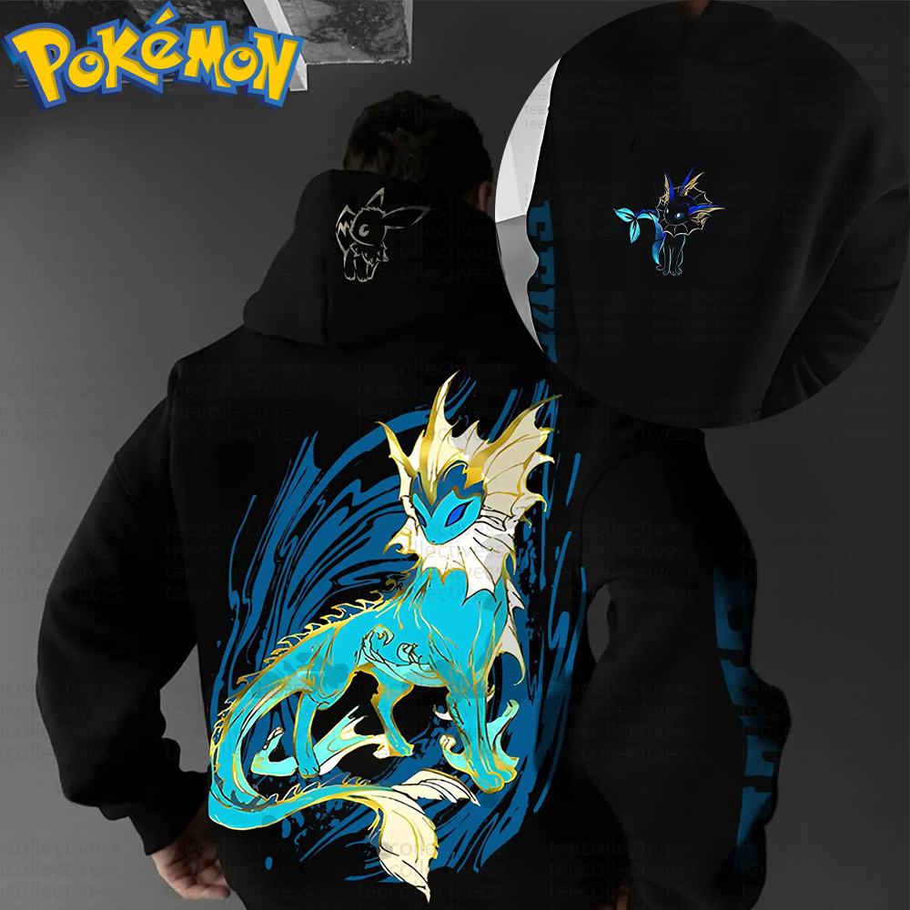 Pokemon Anime Vaporeon Cotton  - Anime Merch Hoodie บทวิจารณ์และราคา