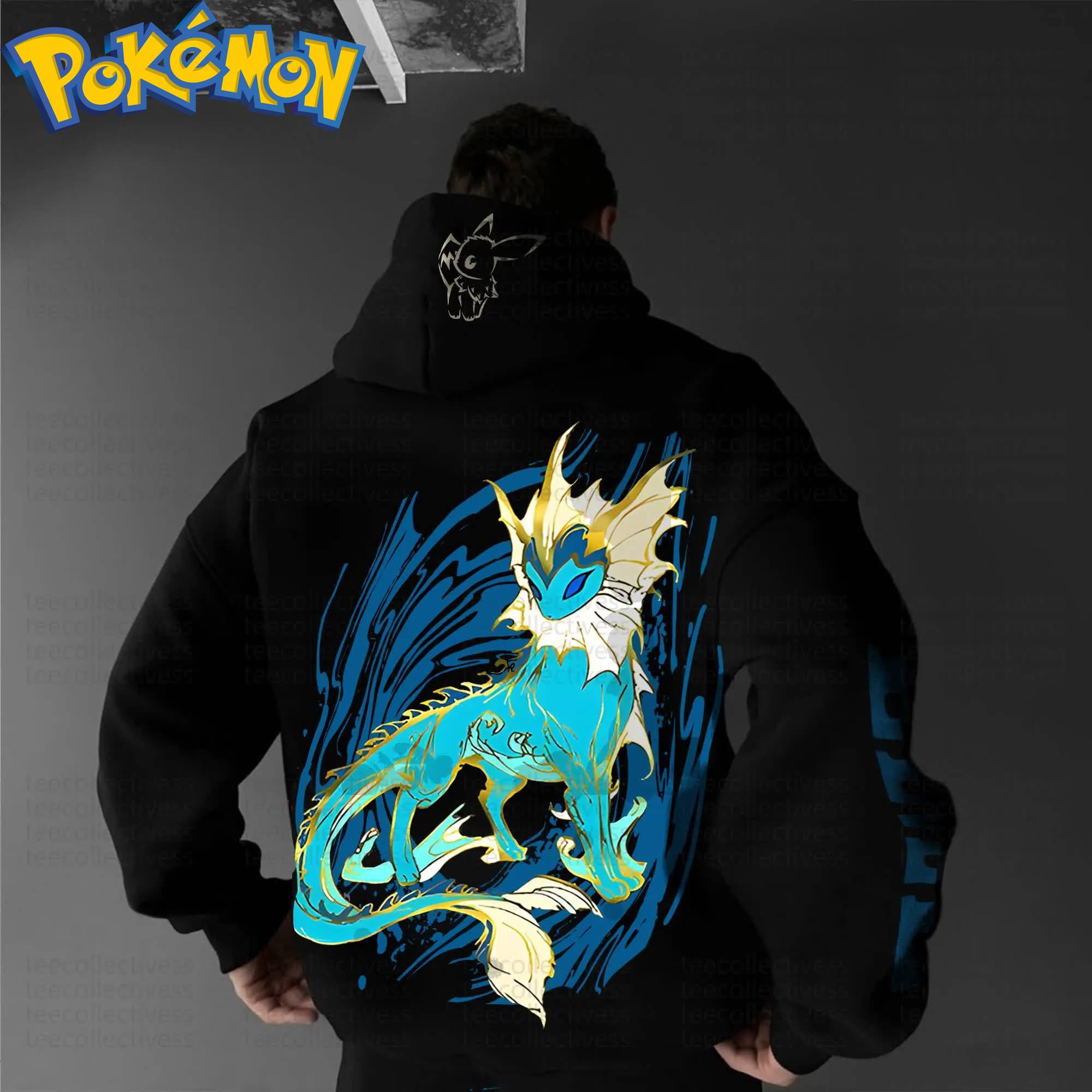 Pokemon Anime Vaporeon Cotton  - Anime Merch Hoodie บทวิจารณ์และราคา